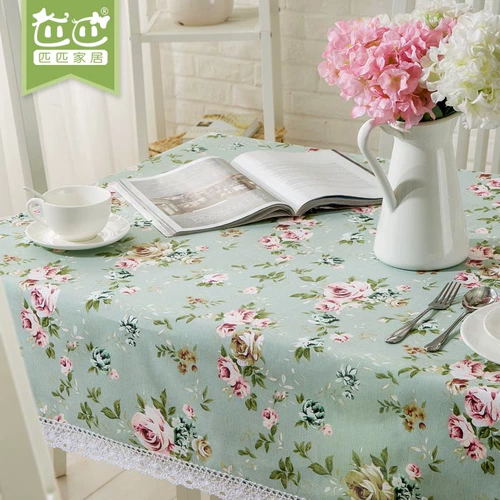 Сельская скандинавская свежая прямоугольная ткань, журнальный столик, в американском стиле, из хлопка и льна, сделано на заказ