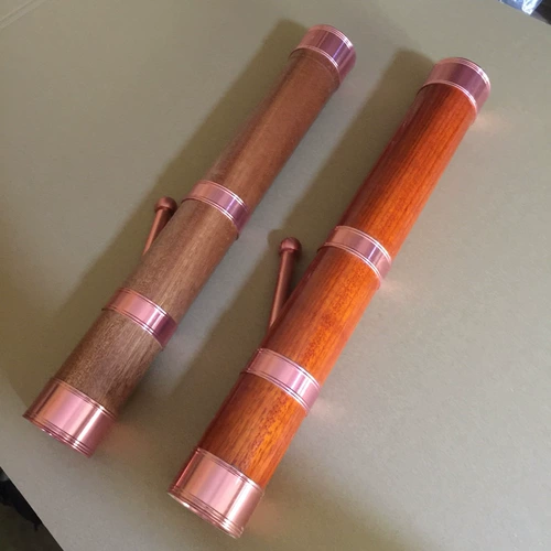 Натуральный маленький кальян из старинного материала, 42×5см