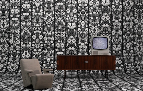 Импортная студийная работа обои 1-индустрия 2-лабиринтная 3-первая настенная роспись