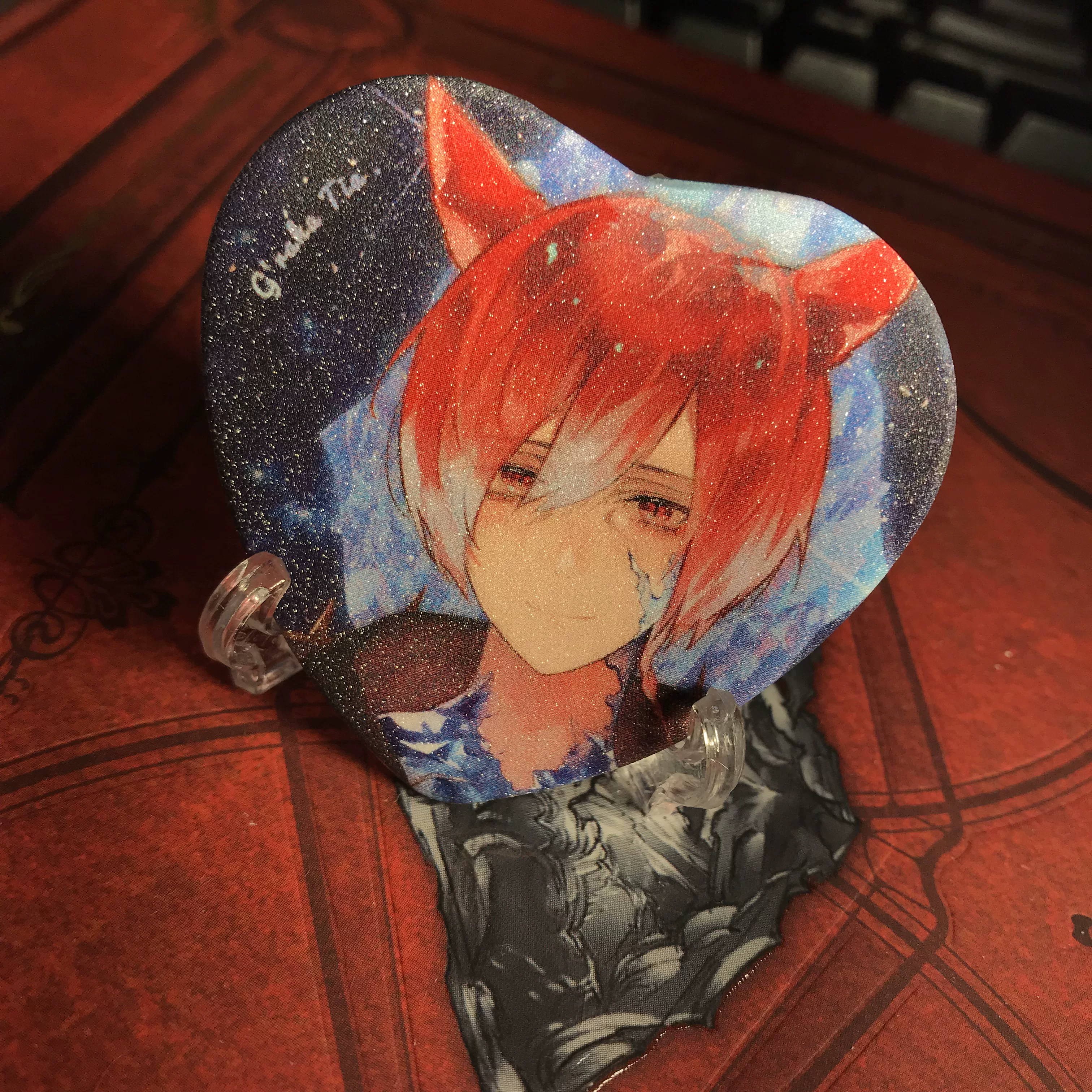[F f ] FF14 Final Fantasy 14 Вокруг Маленький Красный Кот Орий Фангзноз Торораска