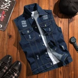 Tide, мужской летний джинсовый жилет, куртка для отдыха, в корейском стиле, свободный крой