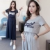 Thai sản váy mùa hè phù hợp với mô hình thời trang 2018 mới bông lỏng Hàn Quốc phiên bản của phụ nữ mang thai váy dài váy có thể cho con bú Áo thai sản