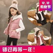 Áo khoác bé gái cộng với áo nhung 2018 mới mùa thu đông mới Quần áo mùa đông Hàn Quốc cho bé lớn mùa đông thời trang áo khoác dày đa năng