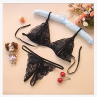 Của phụ nữ Ren Cup Siêu mỏng Quan Điểm Bra Bra Cutout Đồ Lót Mặc Bikini Sexy Thong Bra Set bikini sexy