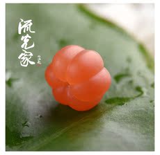 Ювелирные камни 流光家 2017年作品 苏工名家-精品回顾 天然南红南瓜珠雕件