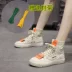 Đường phố giày khiêu vũ nữ hip hop 2018 mới của Hàn Quốc phiên bản của hoang dã cao-top thể thao thoáng khí giày trắng net giày vải màu đỏ giày converse nữ cổ cao Giày cao gót