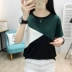 Mùa hè 2019 mới sóng rộng kích thước lớn áo thun ngắn tay nữ mùa hè Thời trang Hàn Quốc quần áo nữ hoang dã - Áo phông Áo phông