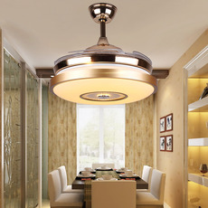 Потолочный вентилятор 变频隐形吊扇灯 风扇灯客厅餐厅卧室家用简约现代带led的风扇吊灯 By Hao