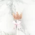Trang trí bánh sinh nhật trang trí màu hồng long lanh dễ thương thỏ cắm thẻ tiệc nướng trang phục lên - Trang trí nội thất