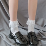 Белые носки, хлопковые японские демисезонные тонкие гольфы, стиль Лолита, средней длины