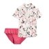 Áo tắm chống nắng cho bé gái đi biển NEXT mùa hè 2018 nữ trẻ em màu hồng chống nắng chia áo tắm 2