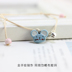 "Pet nhỏ dễ thương" Handmade Sen Cartoon Braid Bracelet Nữ Bell Vòng đeo tay bằng gốm đơn giản Phụ kiện gốm vòng cartier Vòng đeo tay Clasp