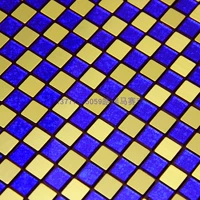 Частицы 1,5 см золото + синий лед