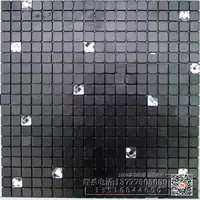 Частицы 1,5 см черные + серебряные алмазные украшения