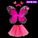 Cô bé trở lại thiên thần cánh bướm trẻ em tuyệt vời nhảy múa váy trang trí lại hoa trang phục cổ tích - Trang phục