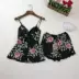 Của phụ nữ Đồ Ngủ Mùa Hè Mỏng Sexy Ren Halter Shorts Set In Lỏng Nhà Dịch Vụ của Phụ Nữ New Wearable shop do bo Bên ngoài ăn mặc