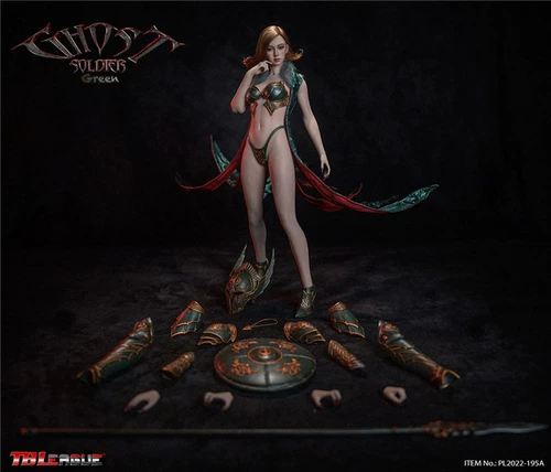 Du Niang [Spot] Tbleague 1/6 Ghost Soldier Ghost Green PL2022-195A