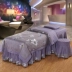 Cao cấp vẻ đẹp giường bìa bốn mảnh đơn giản beauty salon đặc biệt massage vật lý trị liệu giường đặt với lỗ Châu Âu bốn mùa phổ Trang bị tấm