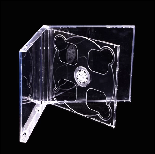 Более толстая коробка CD Прозрачная черная базовая стандартная стандартная стенда диска диска CD CD Box Box