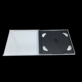 Более толстая коробка CD Прозрачная черная базовая стандартная стандартная стенда диска диска CD CD Box Box