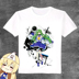 Oriental dự án anime T-Shirt ngoại vi dài tay áo trắng lỏng giản dị T-Shirt tùy chỉnh hai nhân dân tệ phim hoạt hình sticker dễ thương Carton / Hoạt hình liên quan