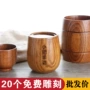 Nhật bản gỗ tự nhiên retro cup nhà hàng khách sạn wine glass gỗ cốc cốc cà phê tách trà tay cup chữ bình thủy tinh đựng nước 2 lít