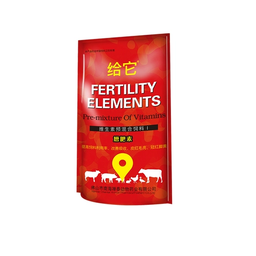 Семь -летняя старая старая курица кормления курица, корова, овца, свинина, удобрения и содействие росту предварительно смешиваются