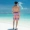 Cặp đôi đồ bơi phù hợp với đảo kỳ nghỉ mới che bụng bảo thủ kích thước lớn nam và nữ bãi biển suối nước nóng váy một mảnh - Vài đồ bơi 	đồ đôi đi biển màu xanh