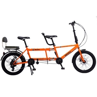 Оранжевое складное дополнительное сиденье для велоспорта