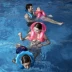 Trẻ em bơi vòng bơi Lê Bảo dày như cá nước bơi người lớn vòng học bơi trẻ em nổi lifesaving vòng bơi
