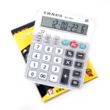 Бесплатная доставка Xinwannian WS-9917 Business Office Crystal Кнопка 12-значный цифровой голосовой калькулятор настольный компьютер