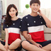 Mùa hè Hàn Quốc vài đồ ngủ ladies home quần áo cotton ngắn tay người đàn ông dễ thương của kích thước lớn mùa hè phục vụ nhà phù hợp với đồ mặc nhà mùa đông nam nữ Cặp đôi