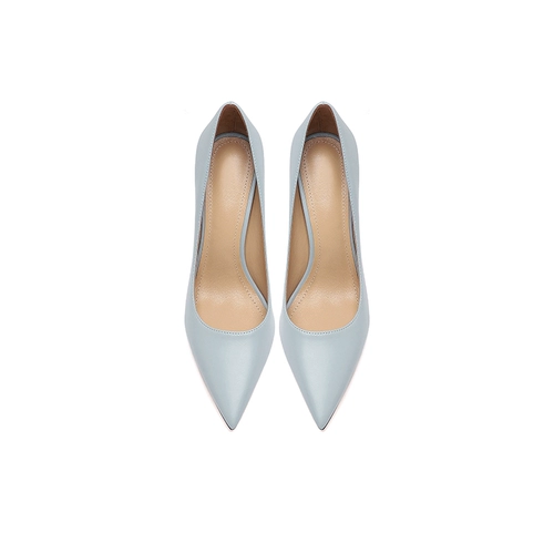 Магазин возвращается через тысячу четырех цветов серии цветов Zhou Zhenni, Yan Yuexiang, Haze, синие высокие каблуки, тонкие каблуки женского