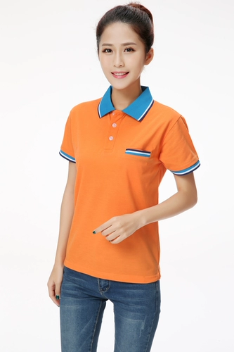 Летняя хлопковая футболка polo подходит для мужчин и женщин для работы, короткий рукав, делается под заказ