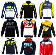 Áo khoác xe máy mới Áo khoác trùm đầu Áo khoác MOTOGP Racing Cotton Áo len cao cổ - Xe máy Rider thiết bị