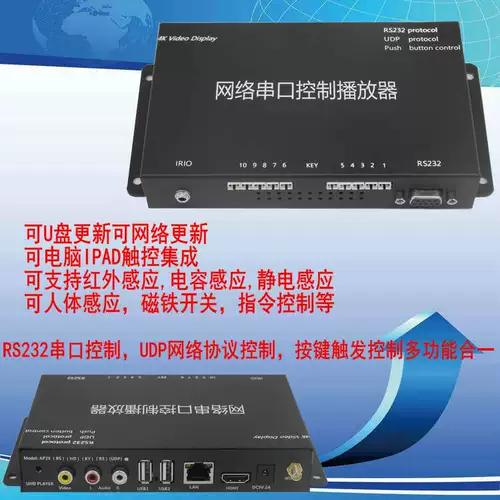 Central Control Smart Party Construction Interactive Video Red Interactive Sens Sens Wall Spect Display Serial Port Player
