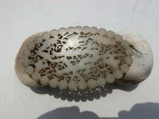 Украшения на шею 古玉老玉 和田白玉镂空 巧雕透雕