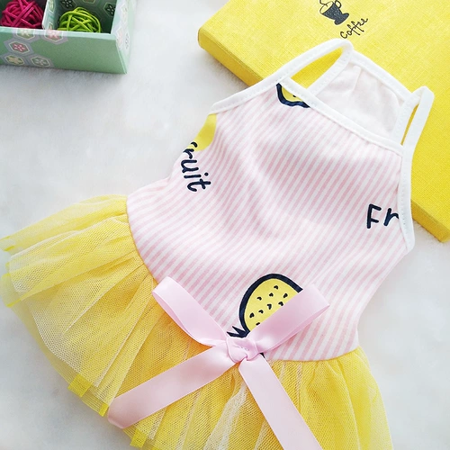 Сделка с домашним животным сделка с юбкой Tydi Метод борьба с сетью красного щенка тонкая одежда лето