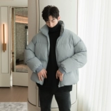 Зимняя трендовая черная куртка, (в наличии на складе), увеличенная толщина, в корейском стиле, свободный крой