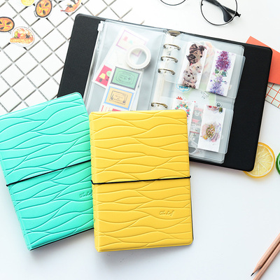 简约贴纸收纳册a6活页a5手账本