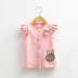 Bé bunny vest 2018 mùa thu mới trẻ em Hàn Quốc mặc cô gái mặc trẻ em bay tay áo vest wt-6161 Áo ghi lê