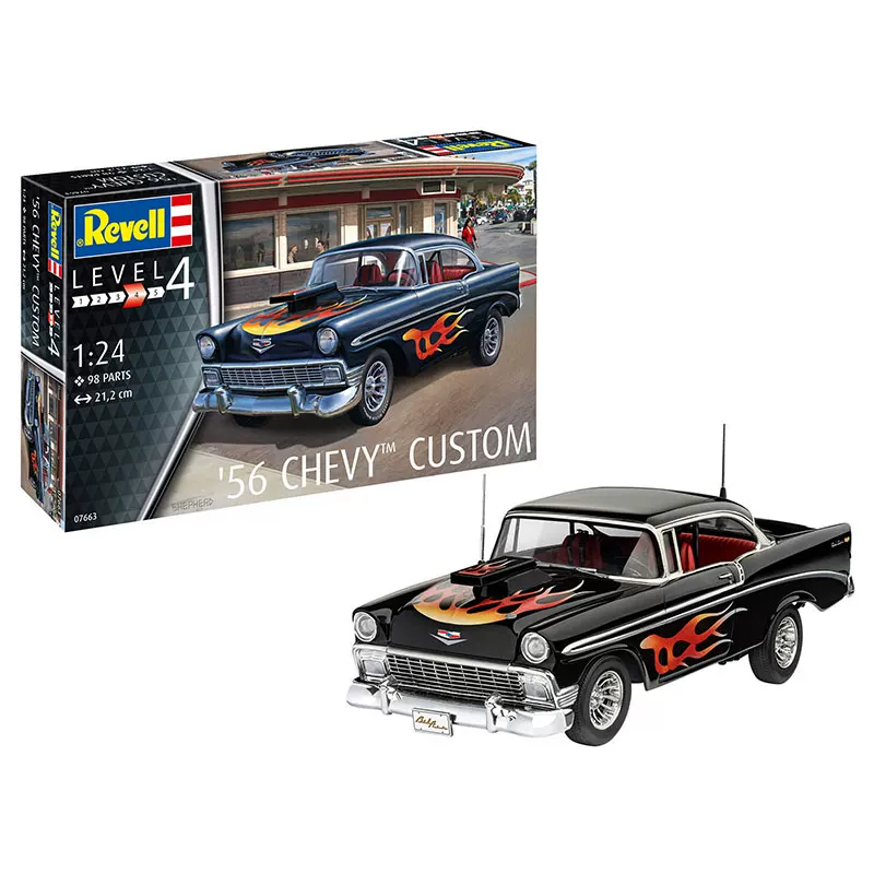 [3G模型 Revell/利华 07663 1/24 雪佛兰 '56 Chevy Customs 轿车]