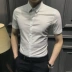 Áo sơ mi nam tay ngắn mùa hè phiên bản Hàn Quốc của xu hướng áo sơ mi đẹp trai Thanh niên giản dị, nóng bỏng, miễn phí - Áo Áo
