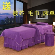 Cao cấp bông denim salon bedspread vẻ đẹp vẻ đẹp dành riêng bộ giường massage therapy bông châu Âu đơn giản - Trang bị tấm