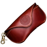 Защитный амулет, кожаные ретро солнцезащитные очки ручной работы из грецкого ореха, DIY, из натуральной кожи