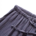 Quần pyjama Nhật Bản nam và nữ mùa xuân và mùa thu nhà quần cotton giặt đôi gạc lỏng thoải mái quần nhà quần alibaba nữ Quần tây