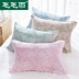 Một cặp gắn bông rửa khăn bông 100% cotton khăn 75x50cm đơn giản rắn màu sọc một cặp vận chuyển Đăng - Khăn gối Khăn gối