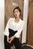 2018 đầu mùa thu mới Hàn Quốc phiên bản của đơn giản trắng giản dị phù hợp với áo khoác khí ve áo dài tay áo khoác áo sơ mi nữ đồ bộ nữ đẹp Business Suit