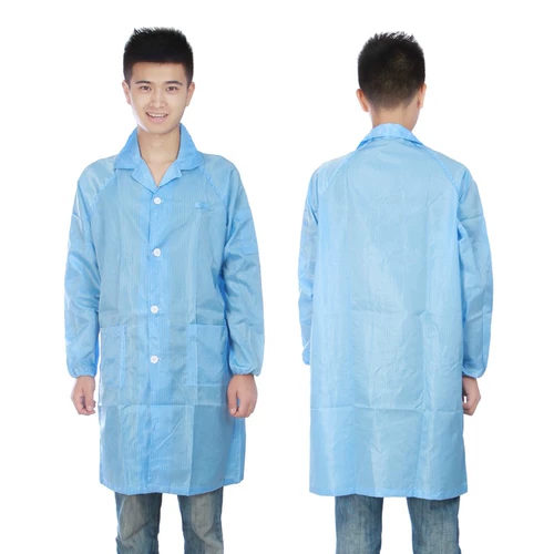 Анти -электростатическое покрытие защитная одежда для пыли -Проницаемое покрытие. Очищающая одежда. Антистатическая нет -неплочная униформа.