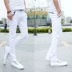 Bốn mùa quần Anh nam kinh doanh tinh khiết màu đen và trắng quần âu Hàn Quốc phiên bản của tự trồng chân thanh niên quần dài triều nam quần sịp nam Quần